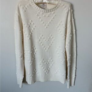 St. John's Bay Textured Cream Sweater